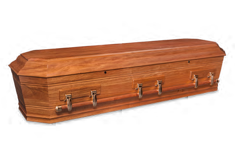 <h2>Grecian Urn Rose Mahogany</h2><span>SOLID TIMBER COFFIN</span>