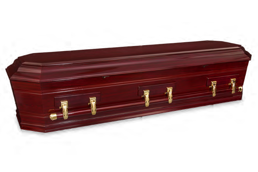 <h2>Grecian Urn Rosewood</h2><span>SOLID TIMBER COFFIN</span>