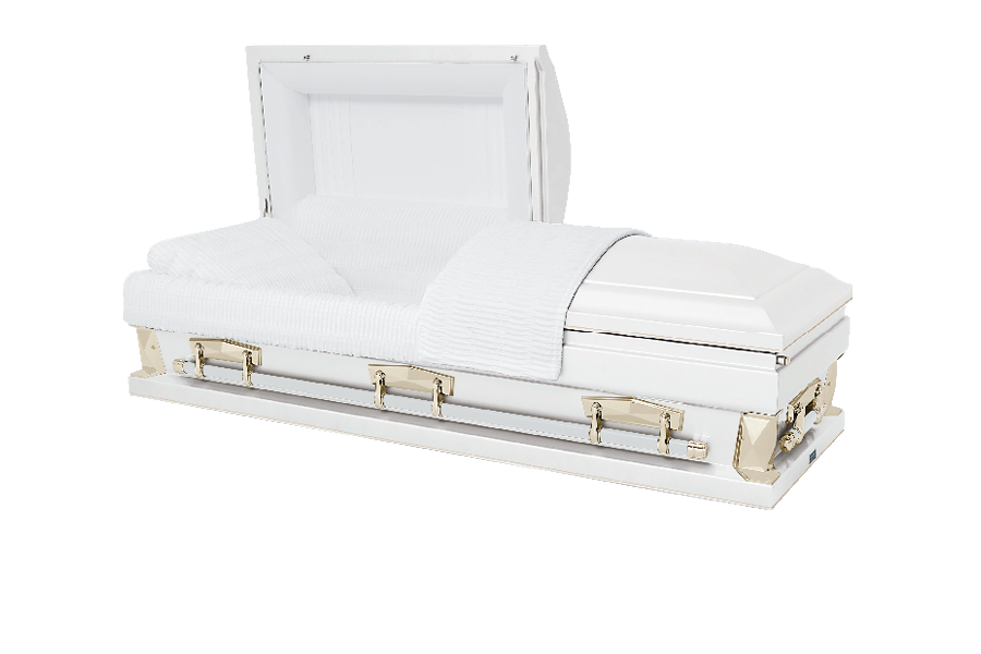 <h2>New Pointe Hercules White Oversize</h2><span>SOLID TIMBER COFFIN</span>