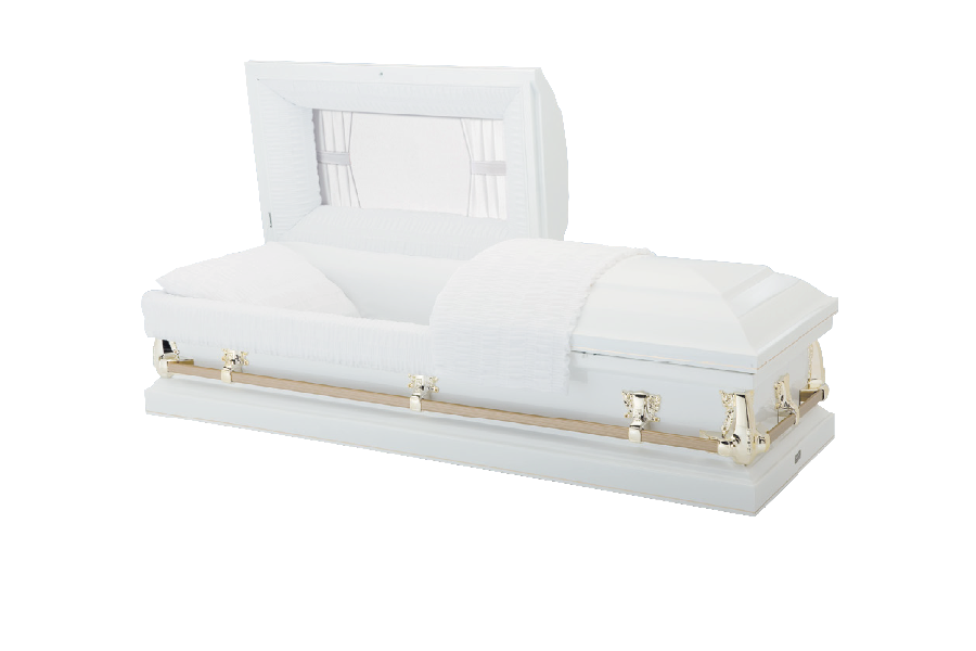 <h2>New Pointe Spectra White</h2><span>SOLID TIMBER COFFIN</span>