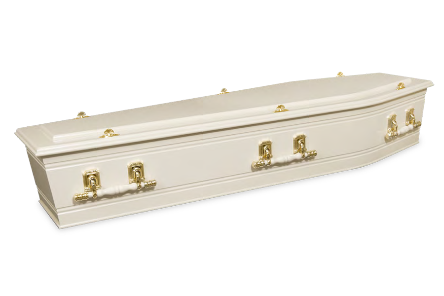<h2>Swan Cream</h2><span>SOLID TIMBER COFFIN</span>